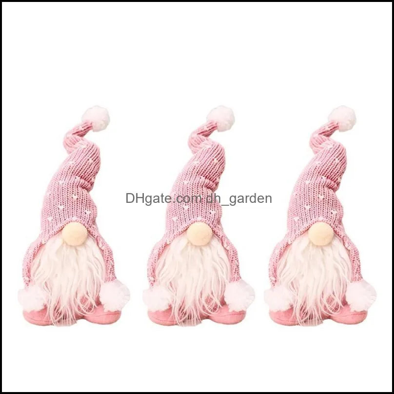 jewelry pouches bags 3pcs soft plush stuffed faceless doll handmade christmas gnome xmas figurines toy home holiday decoration xin
