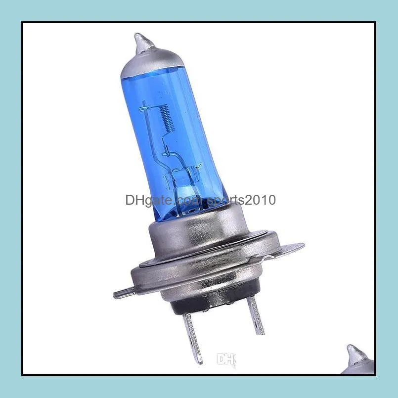 10pcs h7 55w px26d xenon halogen bulbs for auto car head light bulbs lamp 4300k warm white 12v
