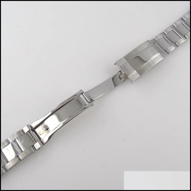 watch bands silver 20mm oyster jubilee style strap band steel bracelet spare parts 316l stainless folding clasp middle polished228v