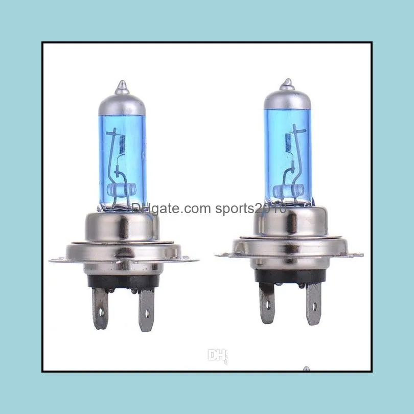 10pcs h7 55w px26d xenon halogen bulbs for auto car head light bulbs lamp 4300k warm white 12v