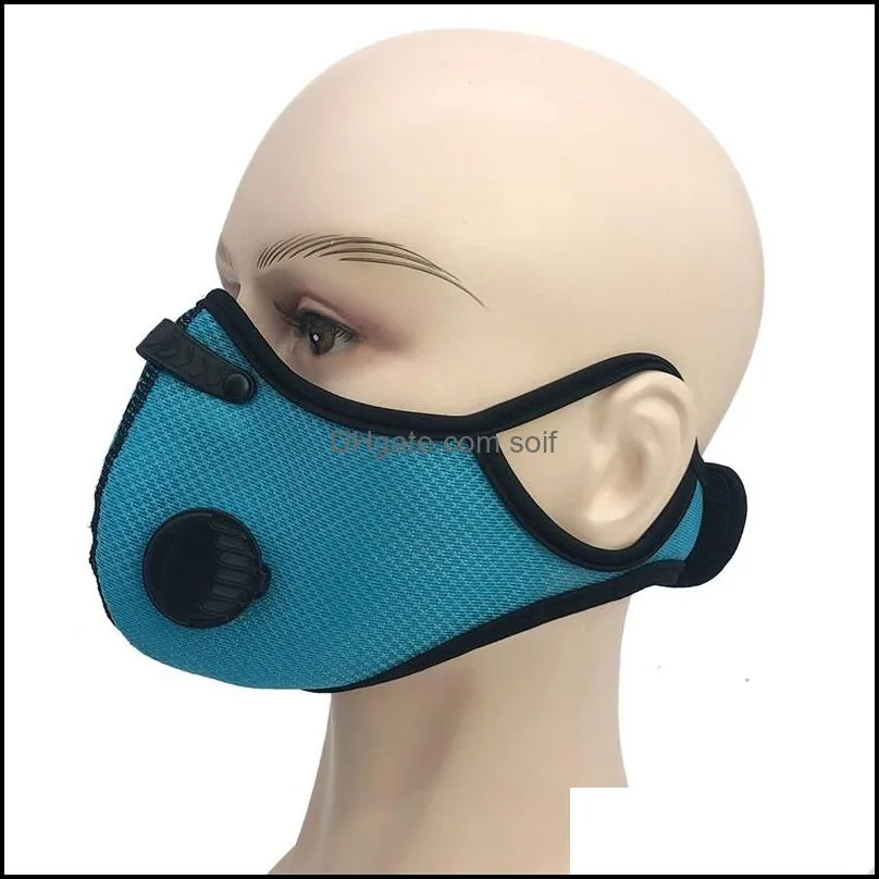 Anti Haze PM2.5 Riding Mask Ear Hanging Dust Sports Mask Riding Mask Active Carbon 23 styles with Breathing Valve 83 J2