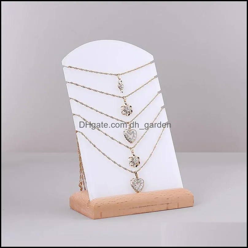 jewelry pouches bags wooden and acrylic necklace holder earring stand for bracelet holders organizer jewellery display case customize