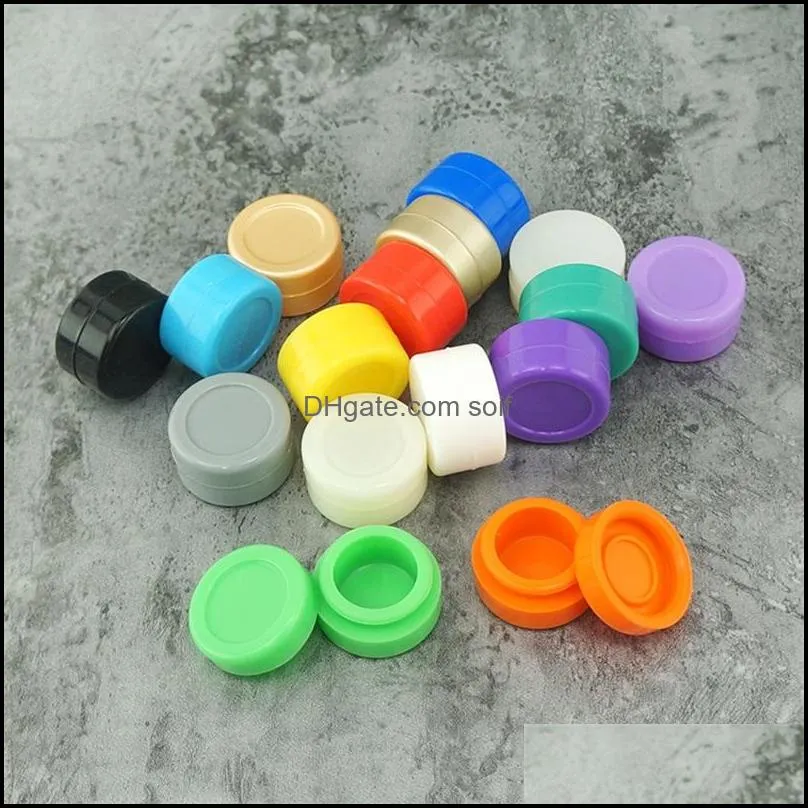 5ML Storage Box Solid State Circular Silicone Mini Organizer Non Stick Case Portable Multi Use factory direct 1 1wy B2