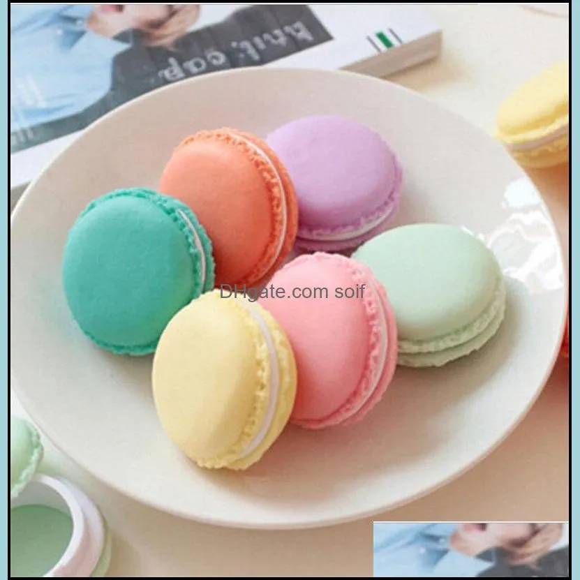 Macaroon Jewelry Storage Box Colorful Lovely Mini Candy Case Plastic Containers Party Birthday Gift Fashion