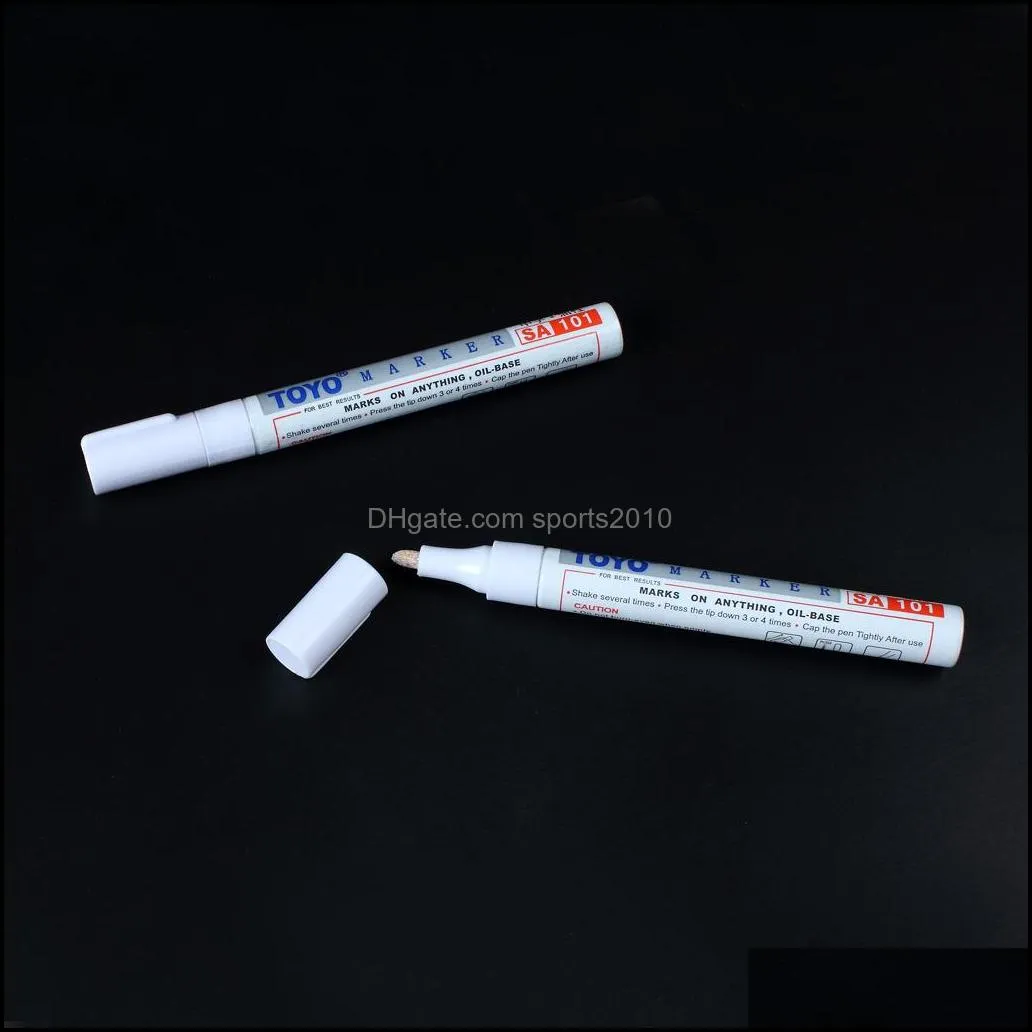 waterproof marker pen tyre tire tread rubber permanent non fading marker pen paint pen white color can marks on most surfaces