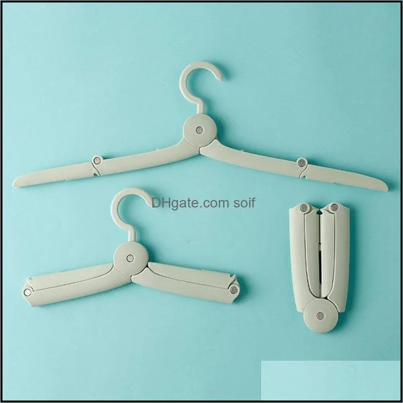 Multifunctional Mini Folding Hangers Travel Telescopic Portable Hangers 3 Colors Simple Household Foldable Clothes Hangers Free 114 p2