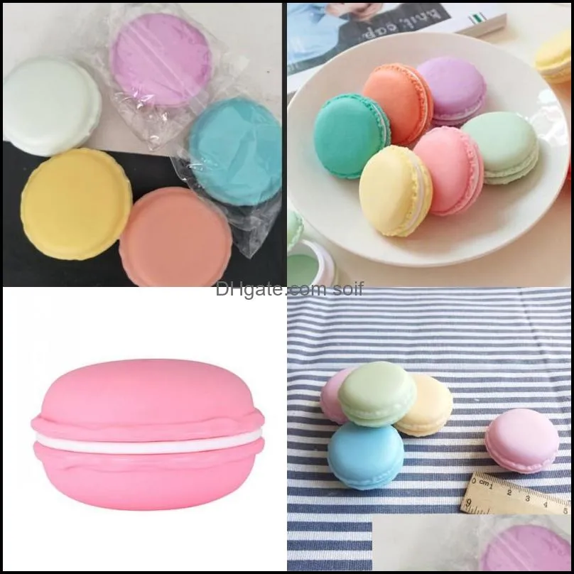 Macaroon Jewelry Storage Box Colorful Lovely Mini Candy Case Plastic Containers Party Birthday Gift Fashion