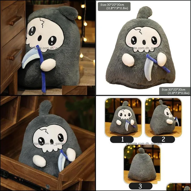 jewelry pouches bags plush grim reaper stuffed doll soft throw pillow decorations children kids birthday present gifts xin brit22