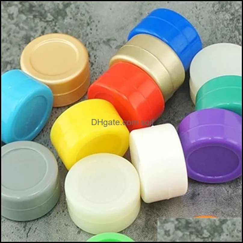 5ML Storage Box Solid State Circular Silicone Mini Organizer Non Stick Case Portable Multi Use factory direct 1 1wy B2