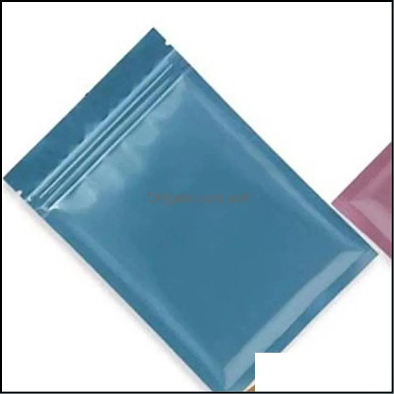 Seal Up Food Storage Bag Plastic Smell Proof Lock Packaging Bags Waterproof Self Styled Resealable Pouches Polychromatic