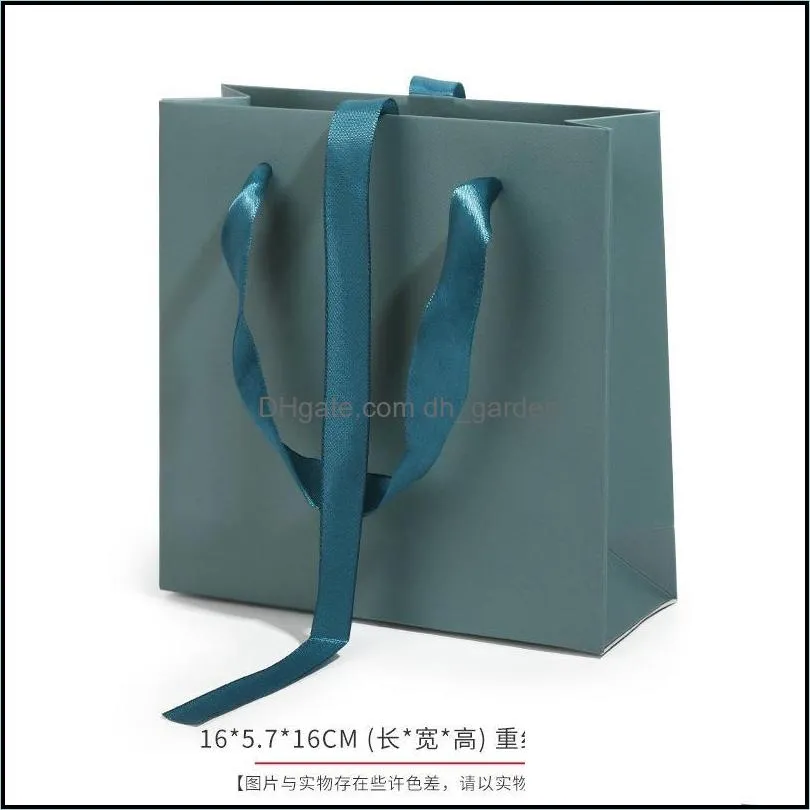 jewelry pouches bags paper bag mini stand up colorful polka dot 14 5x6 5x21 5cm favor open top gift packing treat wholesale brit22