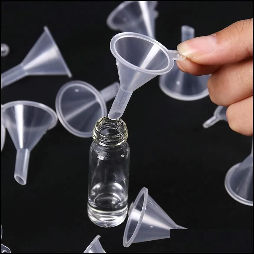 lab supplies 10pcs mini plastic funnel small mouth liquid oil funnels laboratory supplies tools school experimental