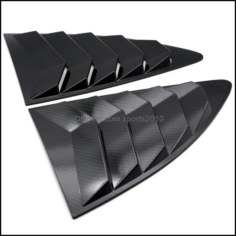 carbon fiber rear quarter window louver abs fit for 201318 scion frs subaru brz