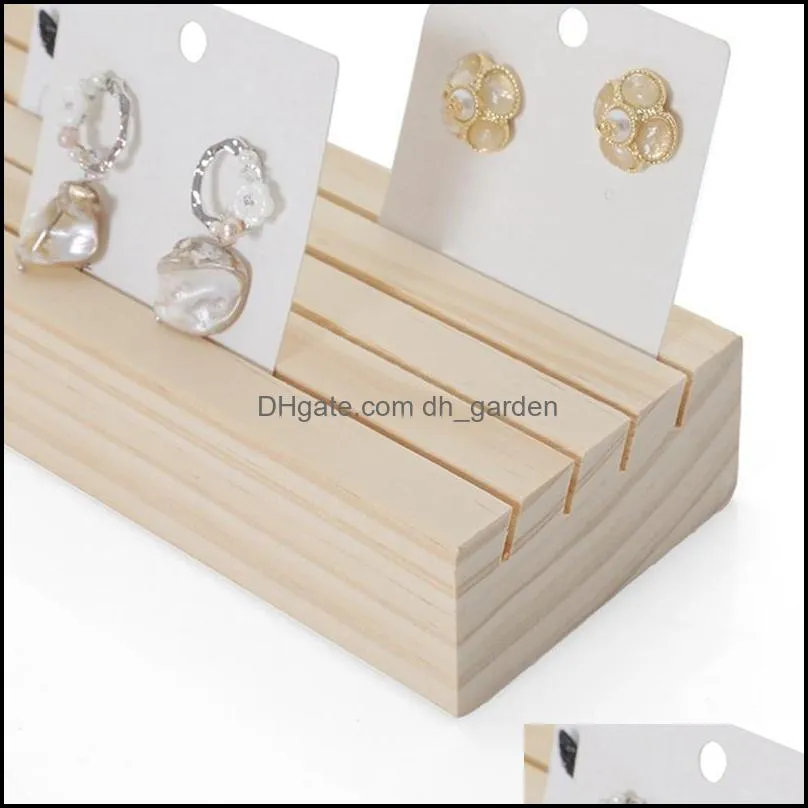 jewelry pouches bags 1 pcs solid wood earrings cardboard holders storage racks set longnosed round nose pliers brit22