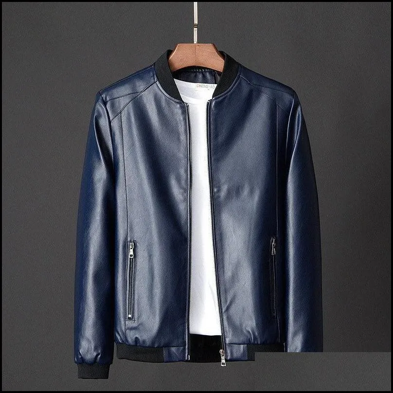 mens jackets leather jacket bomber motorcycle men biker pu baseball plus size 7xl 2022 fashion causal jaqueta masculino j410