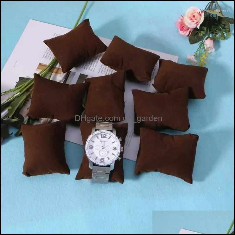 jewelry pouches 10 pieces velvet bracelet watch pillow small multicolor cushion holder organizer