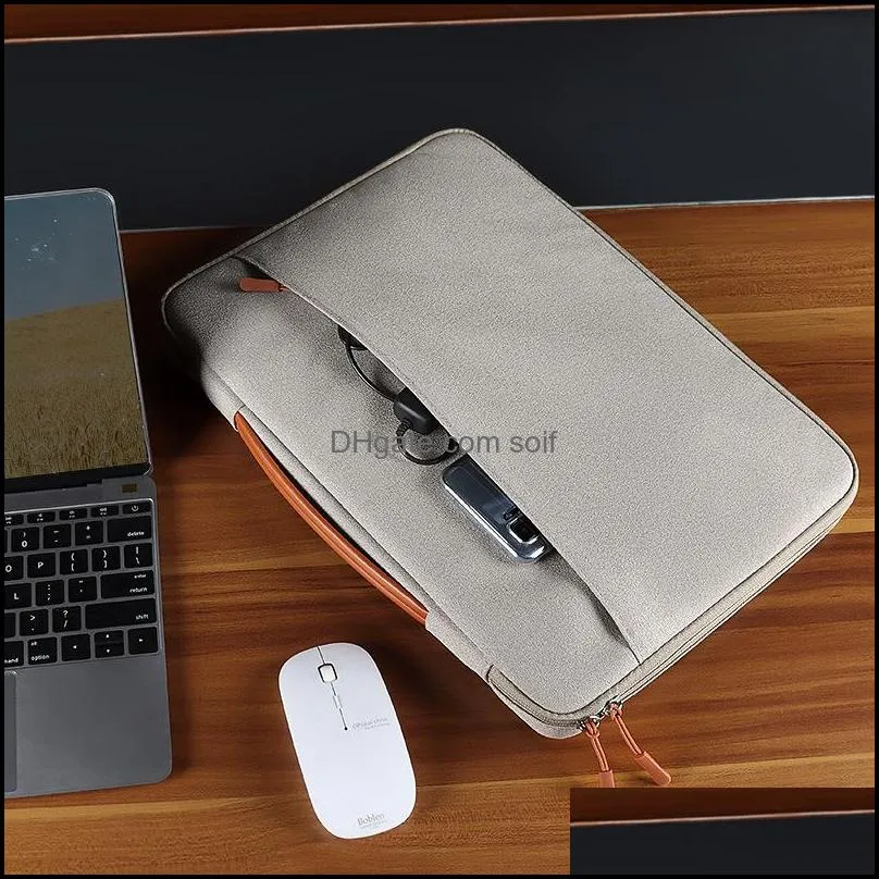 Laptop Bag 11-15.4 Inch Notebook Sleeve Case Waterproof Shockproof Ultrabook Protective Cover Briefcase 884 B3