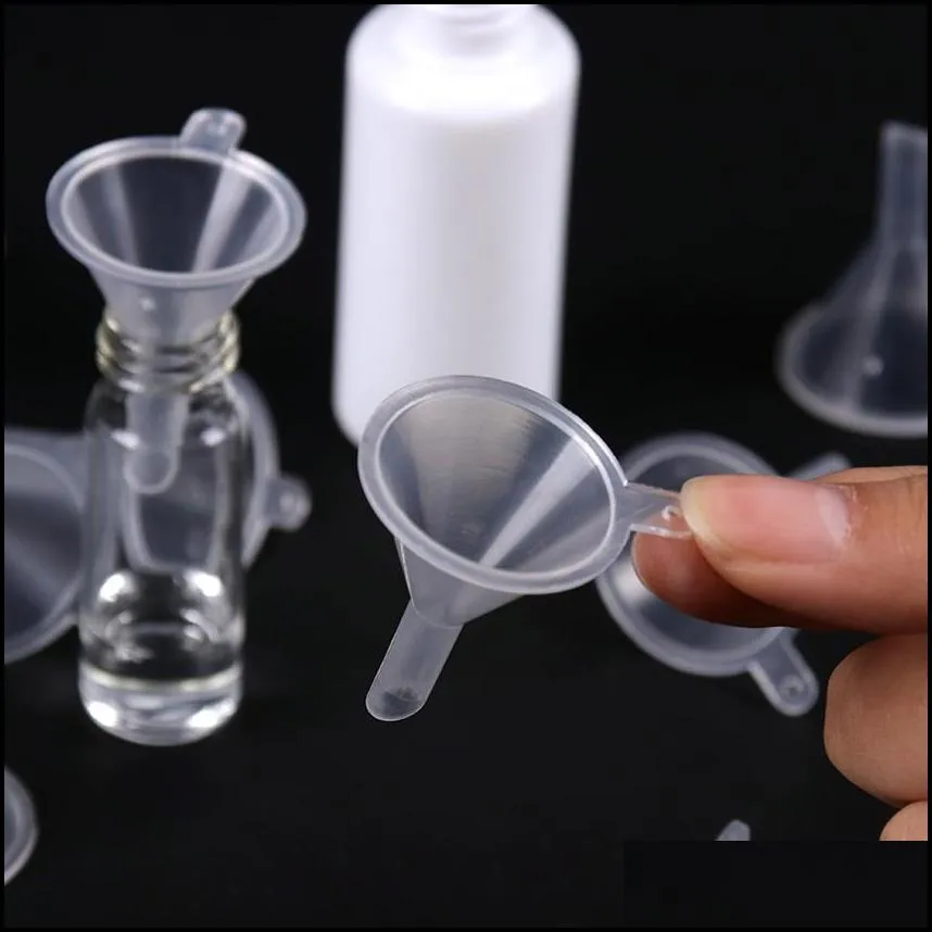 lab supplies 10pcs mini plastic funnel small mouth liquid oil funnels laboratory supplies tools school experimental
