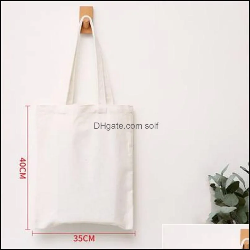 Portable Canvas Bags Custom Logo Cotton Blank Cotton Eco-friendly Shopping Bags Designers Handbags Printing Customized 177 J2