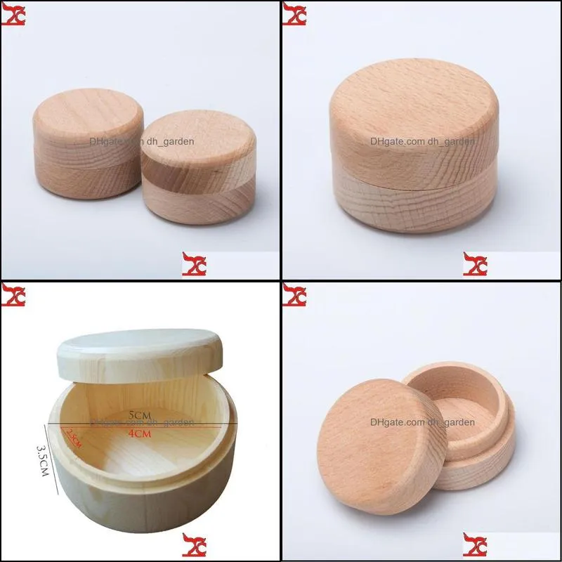 jewelry pouches bags small round wooden storage box handmade soap crafts case vintage decorative natural craft gift packaging brit22