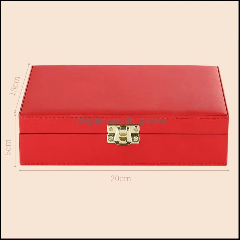 jewelry pouches bags storage box pu leather portable multifunction packaging europeanstyle winter gift brit22
