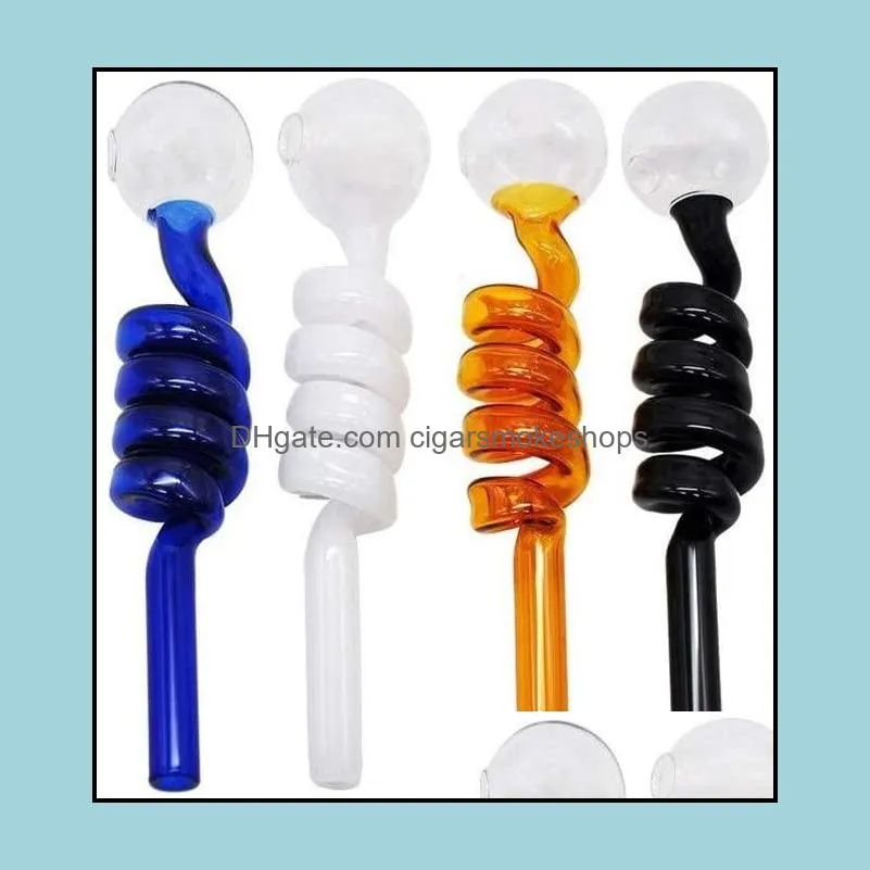 curved glass oil burner pipe water bongs tube herb water pipes smoking accessories hookahs shisha