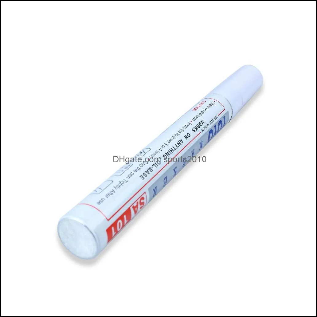 waterproof marker pen tyre tire tread rubber permanent non fading marker pen paint pen white color can marks on most surfaces