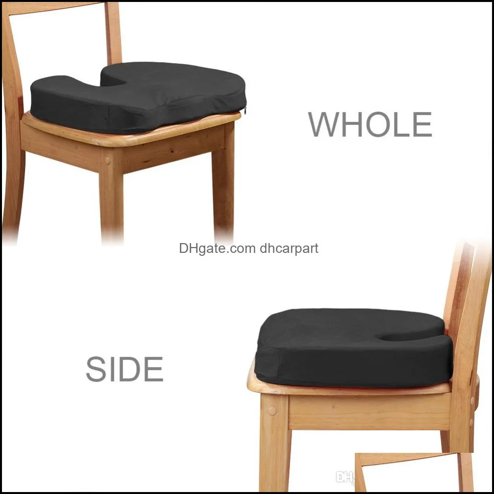 Travel Car Seat Cushion Coccyx Orthopedic Memory Foam U-Type Chair Cushion Pad for Home Office Massage Cushion
