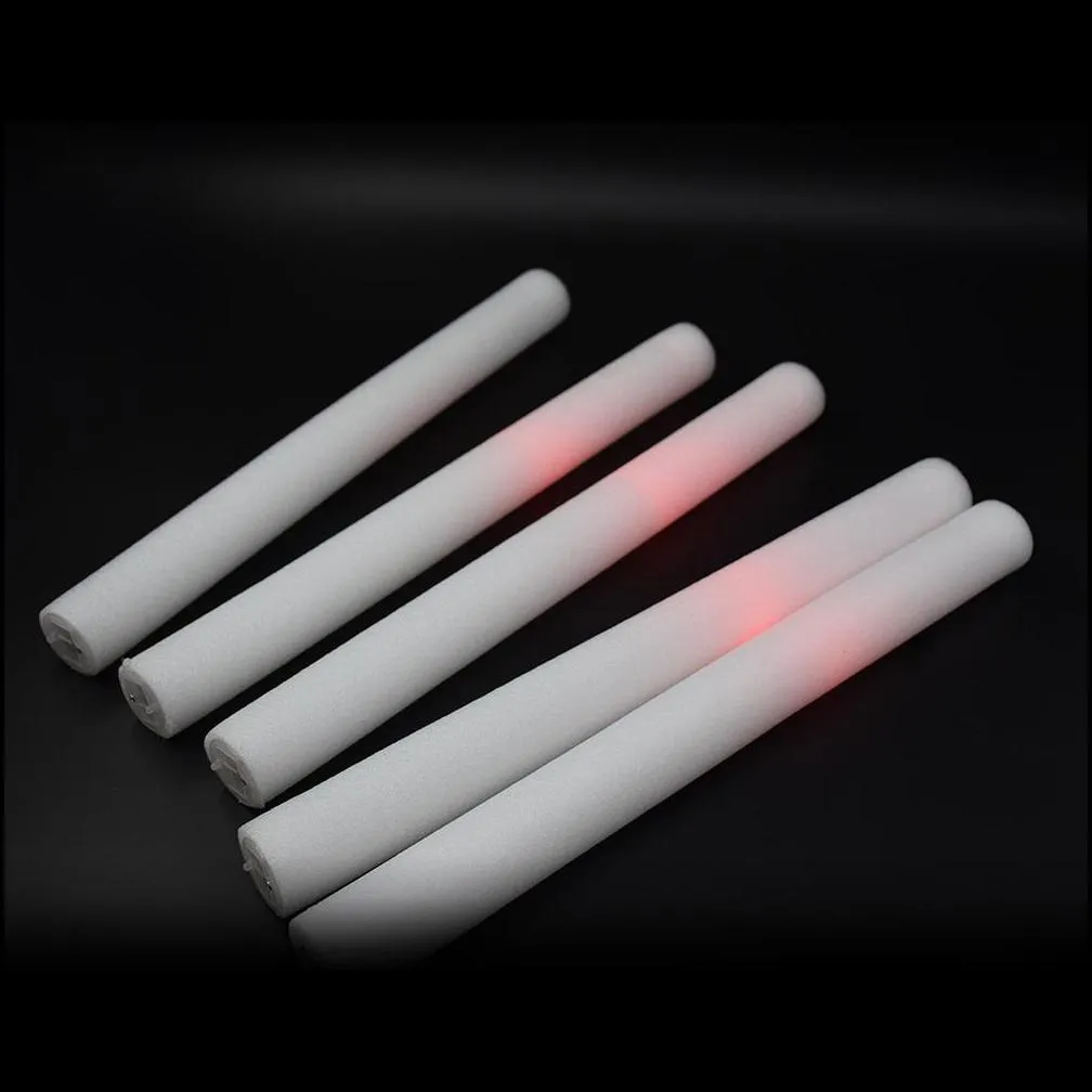 30pcs RGB LED Glow Sticks Lighting Foam Stick For Party Decoration Wedding Concert Birthday Customized Y201015336D