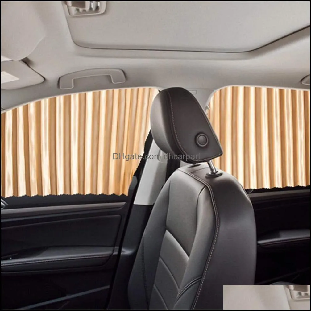 4PCS Curtains Magnetic Installation Car Windshield Sunshade Curtain Side Window Uv Protection