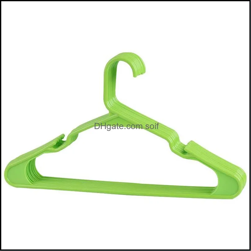 pure color clothes drying support black white dry wet dual purpose pp round tube plastic coat hanger