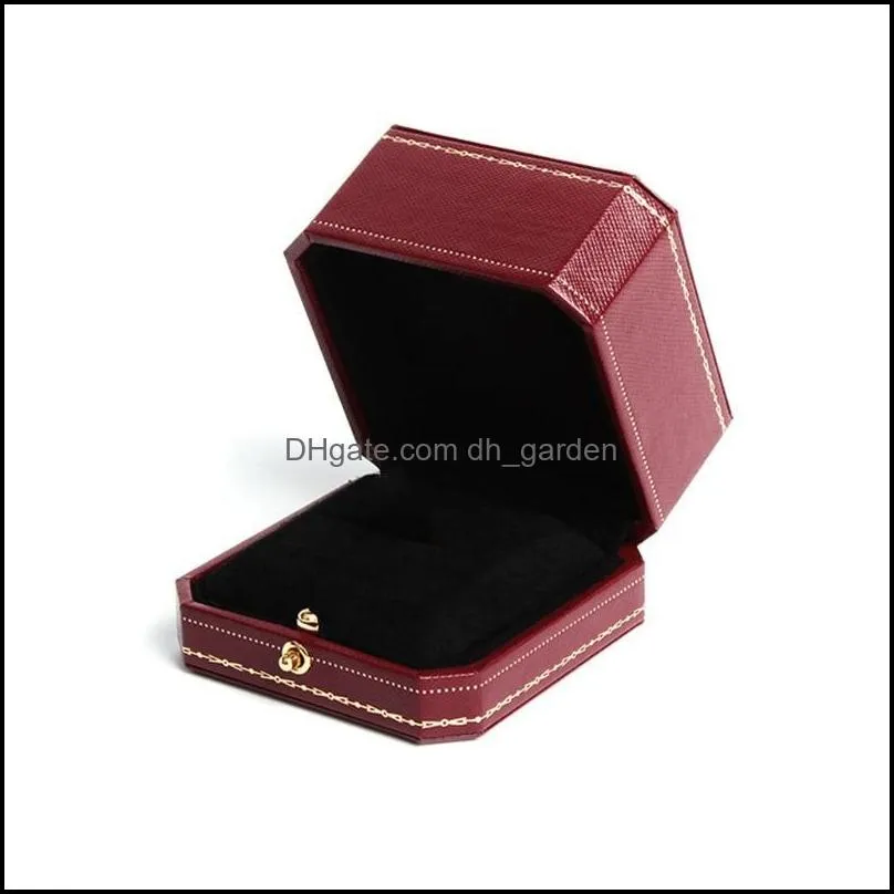 Jewelry Pouches Bags Luxury Ring Box Vintage Design Display Organiser Perfect Engagement Prop Valentine Wedding Gifts Brit22