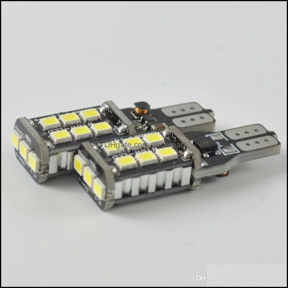 10X T15 15SMD Car LED Lights LED CANBUS Down Lights Backup Reversing Rear Lamp free shipping