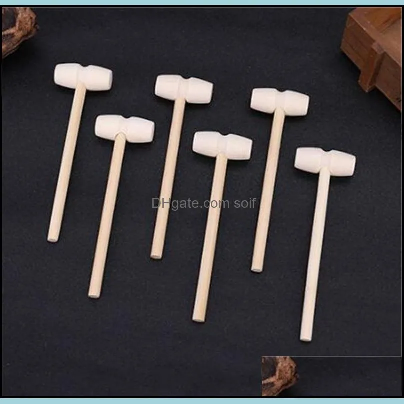 mini wooden hammer balls toy pounder replacement wood mallets jewelry crafts 77 g2