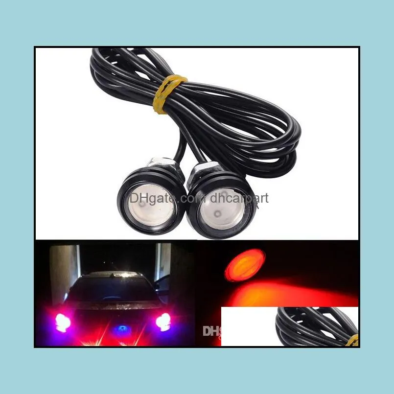 20PCS Ultra-Thin  Eye DRL LED Lamp 18MM 3W12V Daytime Running Lights Waterproof car Parking light Angel Eyes LED Fog bulbs