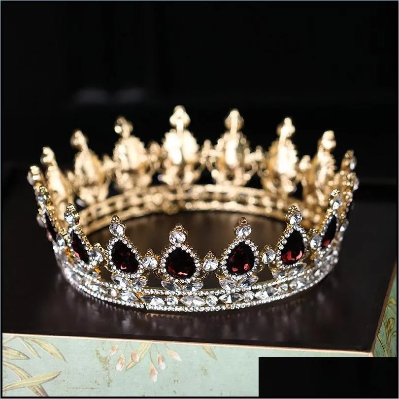 shallow jin bai drill crystals wedding tiaras and crowns bridal tiaras accessories full small pearls bridal tiaras crowns hg1207