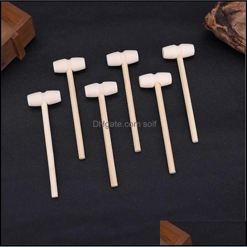 mini wooden hammer balls toy pounder replacement wood mallets jewelry crafts 77 g2