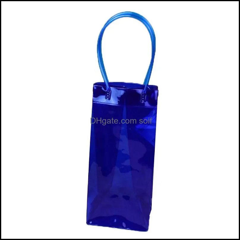 pvc handbag clothing shopping bag soft glue gift bags wine beer plastic colour transparent fashion firmnesst