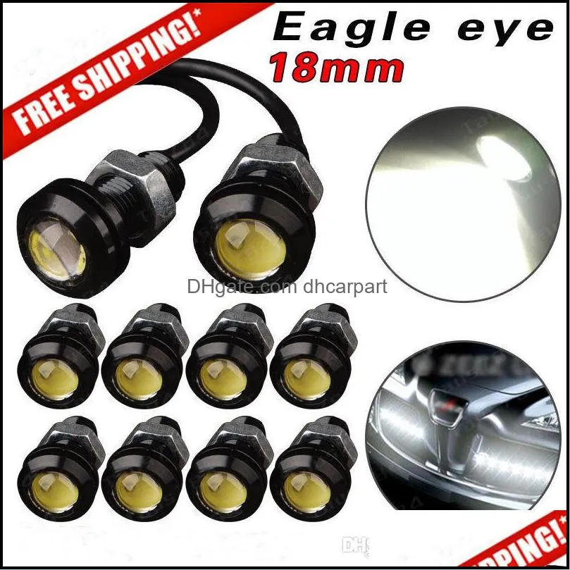 10pcs/lot 9W 18MM LED Daytime Running White 5730 LED  Eye Auto Car Fog Light DRL Bulb Turn Signal Reverse Backup Corner Stop Parking Tail