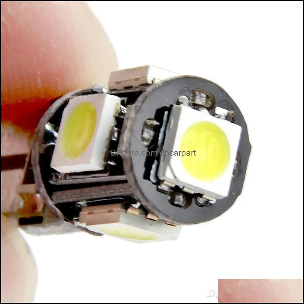 100X T10 Smd Canbus 5smd T10 LED canbus car w5w 194 error free automotive Reading light bulb lamp