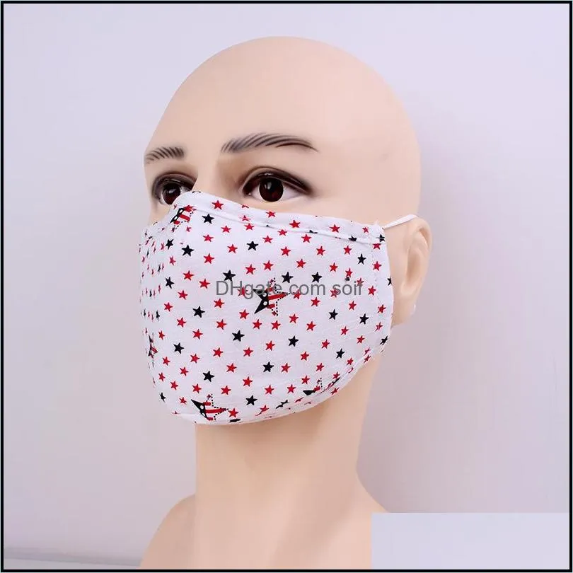 reusable cloth face mask anti smoke mascarilla reuseable respirator woman man dustproof personality floral lattice four seasons 5lmc