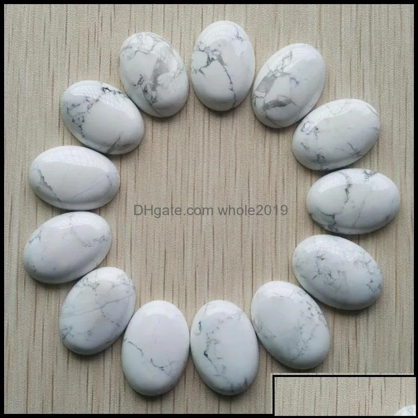 stone natural stone mixed oval flat base cab cabochon cystal loose beads for necklace earrings jewelry making wholesale dhseller2010