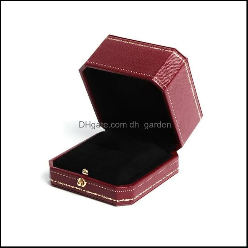 Jewelry Pouches Bags Luxury Ring Box Vintage Design Display Organiser Perfect Engagement Prop Valentine Wedding Gifts Brit22