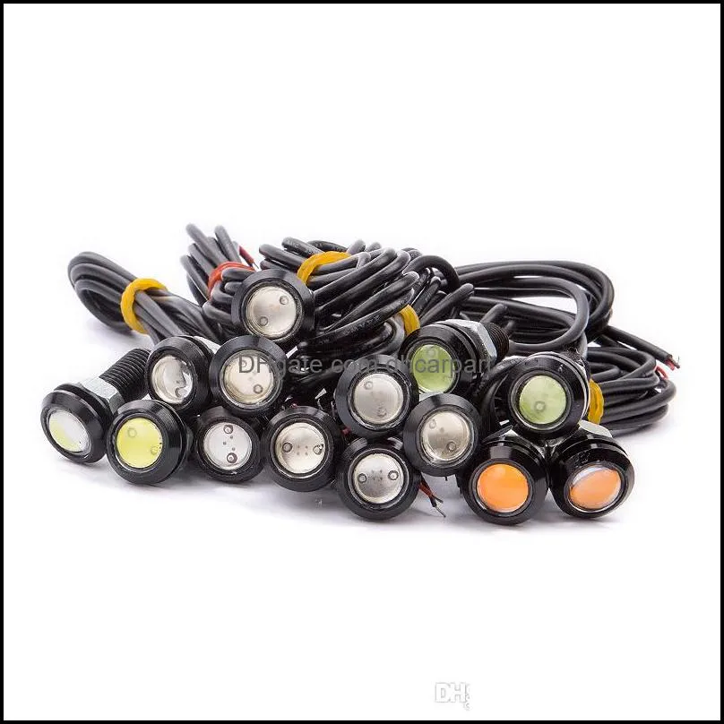 20PCS Ultra-Thin  Eye DRL LED Lamp 18MM 3W12V Daytime Running Lights Waterproof car Parking light Angel Eyes LED Fog bulbs