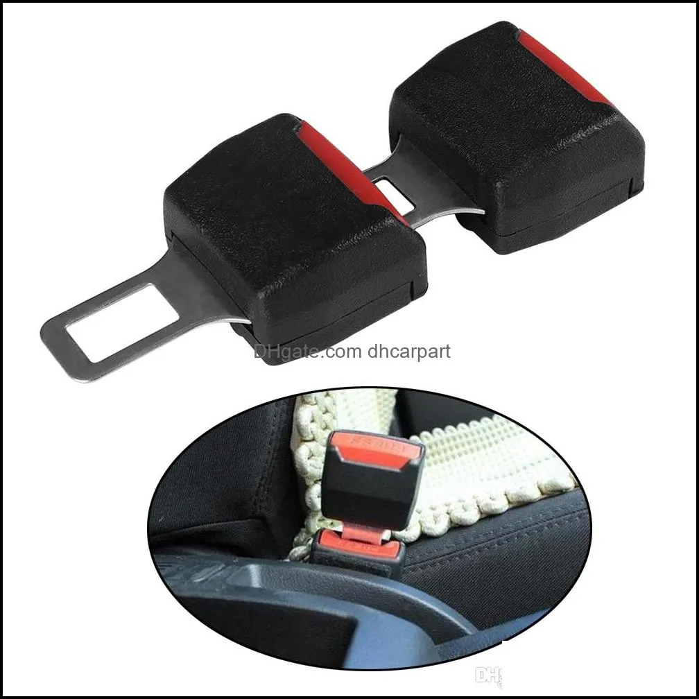 2pcs Universal Car Truck Van Safety Belt Buckle Seat Belt Clip Car Seat Belts Buckles Extender Extension car accessories