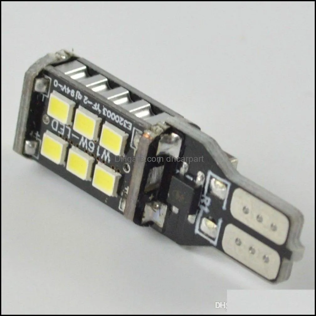 10X T15 15SMD Car LED Lights LED CANBUS Down Lights Backup Reversing Rear Lamp free shipping