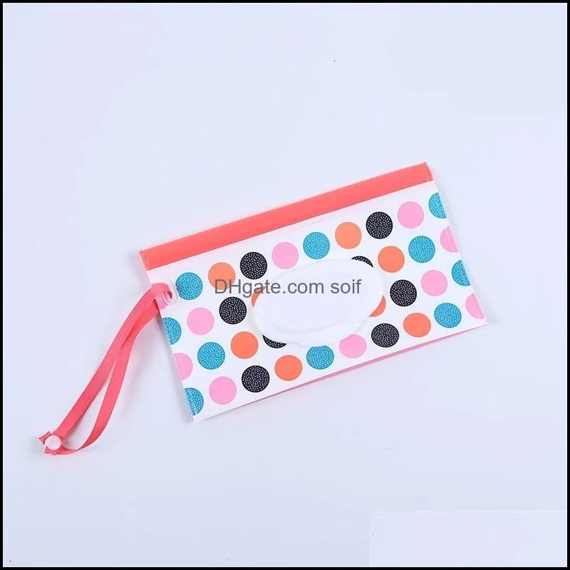 jewelry zipper bags plaid shell striped baby wipes storage bag plastic portable handbag oblong container mom lady 3 45dh c2
