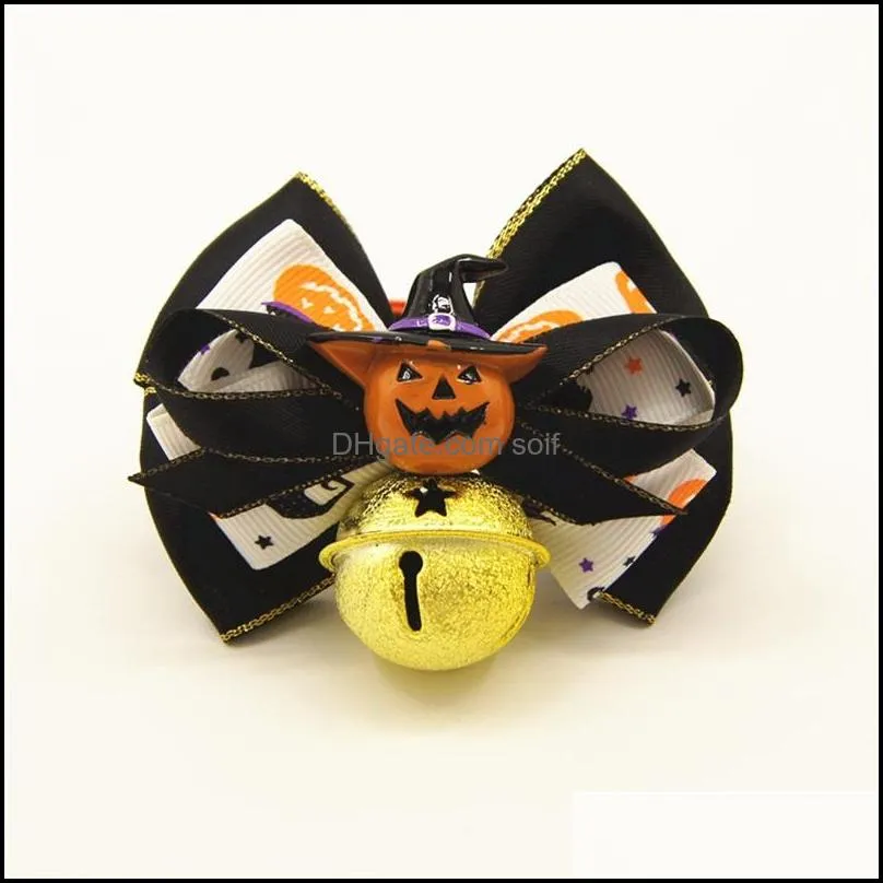 halloween doggy collars multi colors printing pattern dogs cats collar yellow black pet dog accessories