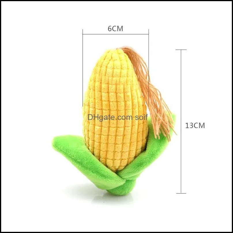 pet dog cats chews toys cute plush cactus corn shaped doggy bitting dolls with phonation device pets molar toys 10 2dg e1