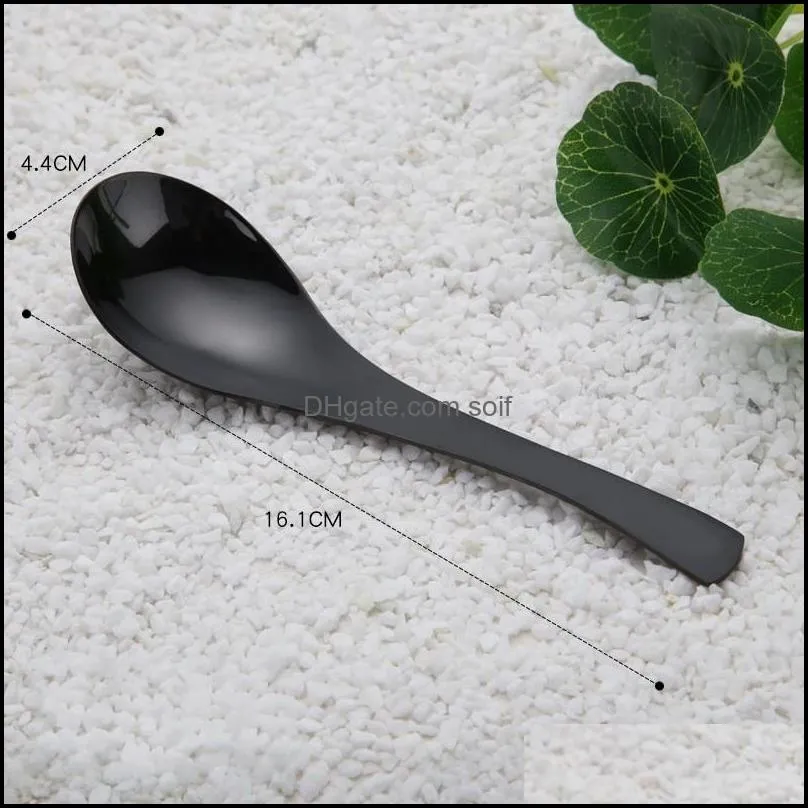 stainless steel spoon creative spoon soup solid ice cream coffee spoons teaspoon dessert spoon kitchen accessories bh4491 wxm 129 j2